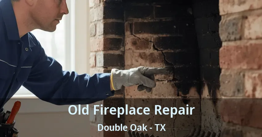 Old Fireplace Repair Double Oak - TX